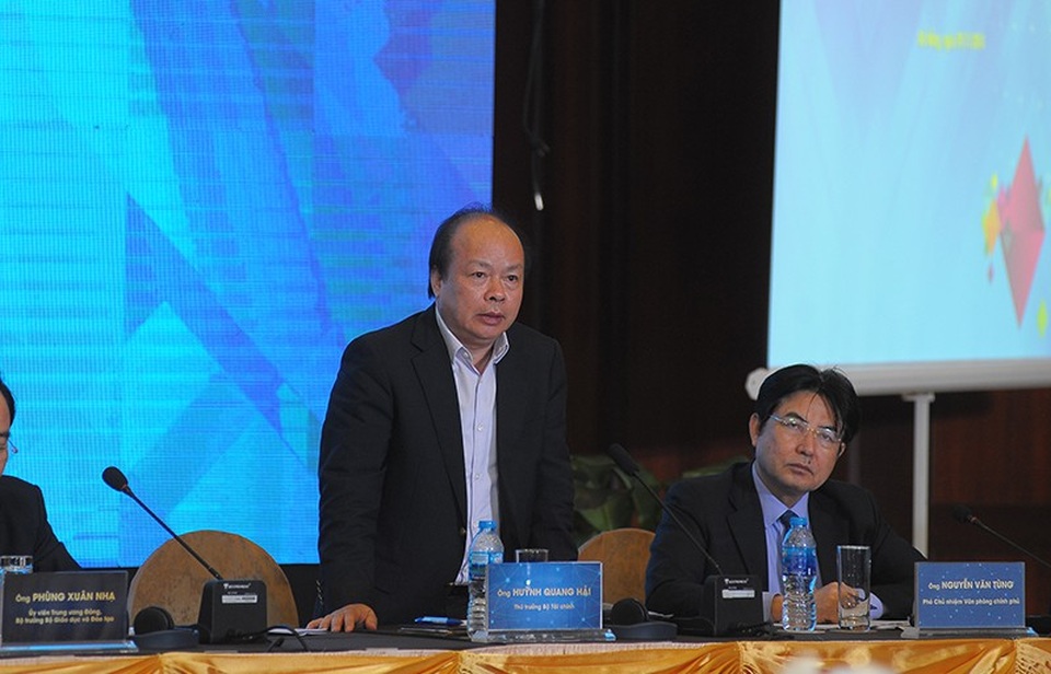 Bộ trưởng Nguyễn Mạnh Hùng: "Để start up vươn ra toàn cầu, điểm nghẽn là tiếng Anh" - 3 Thứ trưởng Bộ Tài chính Huỳnh Quang Hải