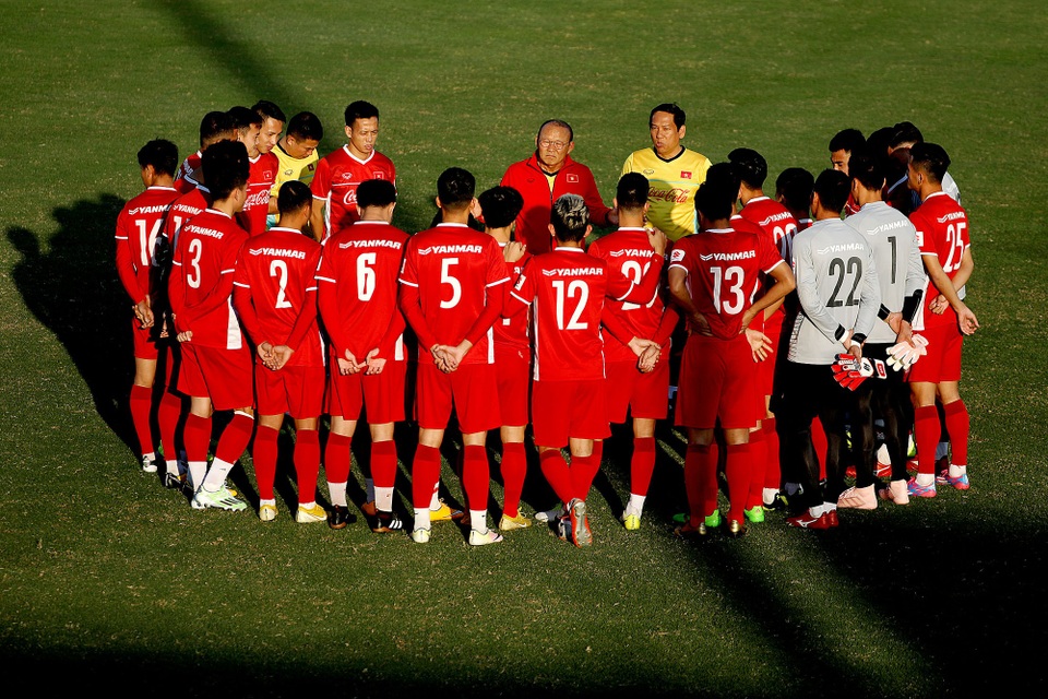 Việt Nam - Lào: Chiến thắng đầu tay cho đoàn quân HLV Park Hang Seo? - 1 Đội tuyển Việt Nam sẽ có chiến thắng đầu tay tại AFF Cup 2018, trước đội tuyển Lào? (ảnh: Gia Hưng)