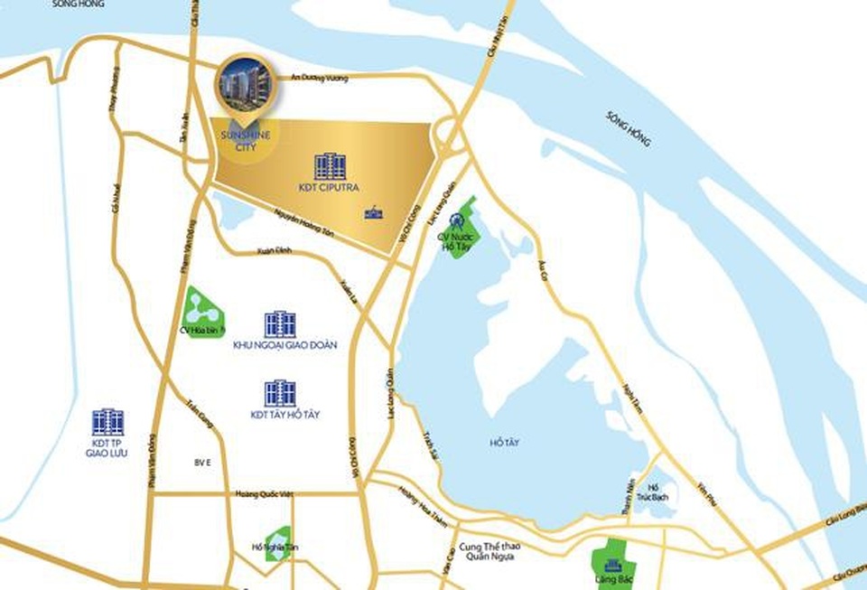 Quy hoạch Tây Hồ Tây dự án nào hưởng lợi? - 1 Quy hoạch đồng bộ khu vực Tây Hồ Tây
