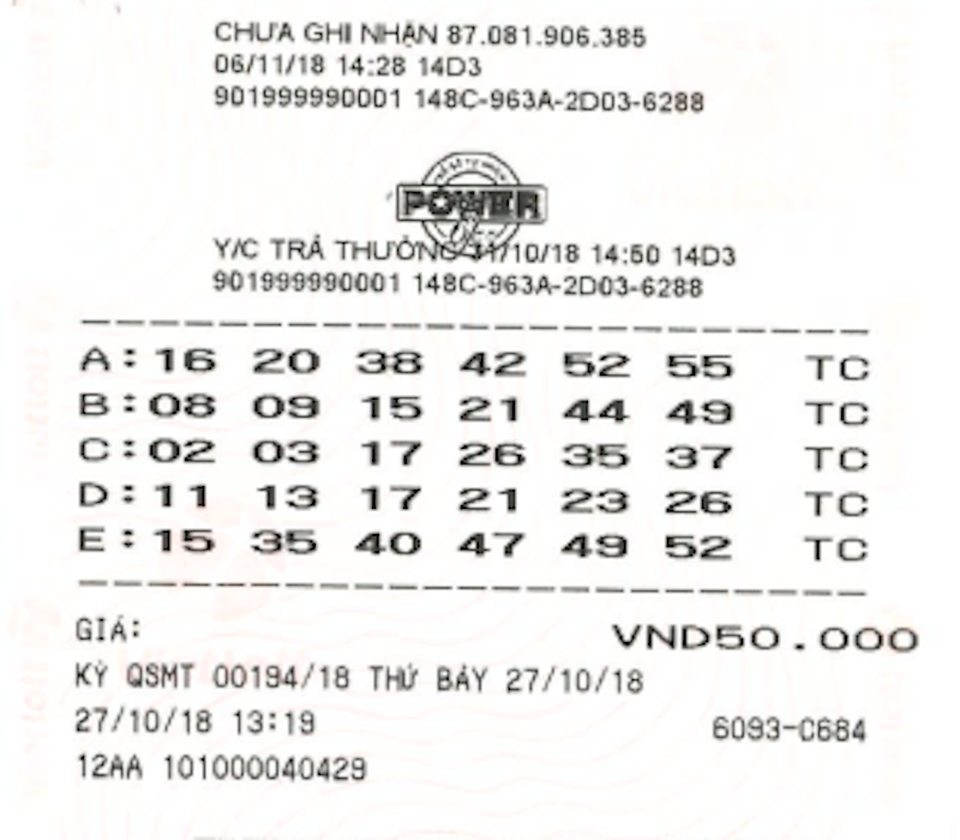 Đưa con đi học sớm, ông bố mua vé số và trúng gần 100 tỷ đồng - 1 Tấm vé may mắn được phát hành tại điểm bán hàng số 464A Minh Phụng, Phường 9, Quận 11, TPHCM.