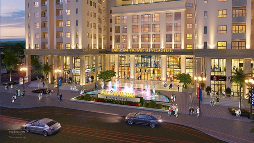 Sảnh đón sang trọng, đẳng cấp dành riêng cho những cư dân Dream Home Riverside