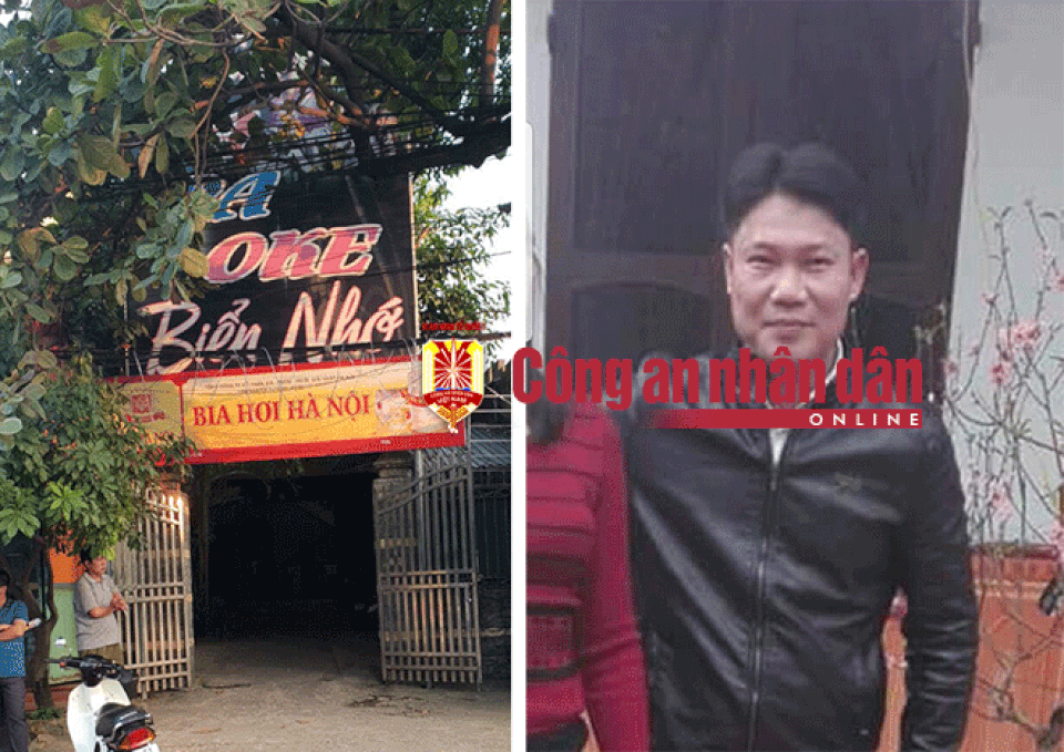 Nữ nhân viên quán karaoke bị truy sát vì muốn chia tay? - 1 Hiện trường vụ án xảy ra tại quán cafe karaoke Biển Nhớ và đối tượng Đào Văn Thu (Ảnh: CAND)