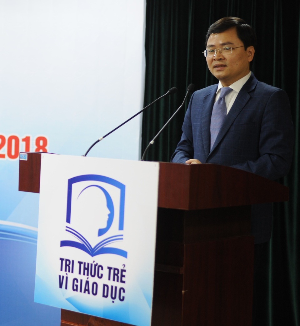 Tri thức trẻ vì giáo dục 2018: 15 ý tưởng hay vì giáo dục sắp tranh tài ở chung kết - 3
Ông Nguyễn Anh Tuấn, Bí thư thường trực Trung ương Đoàn đánh giá cao chương trình Tri thức trẻ vì giáo dục.