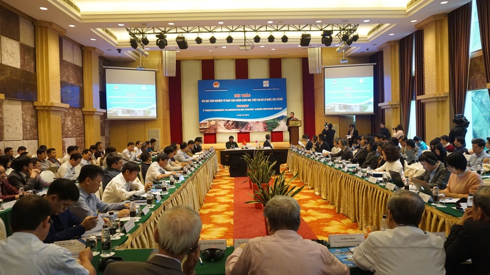 Bài học từ Nhật Bản về giảm nhẹ thiệt hại do lũ quét, sạt lở đất - 1 Quang cảnh cuộc Hội thảo...