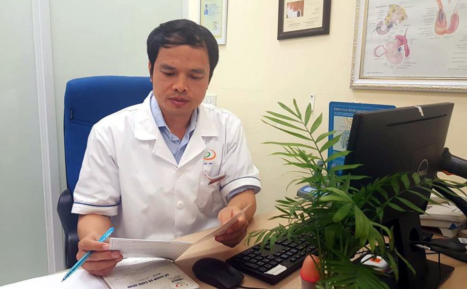 BS Nguyễn Bá Hưng - Trưởng khoa Nam học, bệnh viện Nam học & Hiếm muộn Hà Nội.
