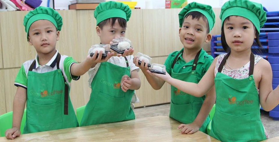 Trường Mầm non - Tiểu học Quốc tế Green Star - Tương lai bắt đầu từ đây - 4 Cooking “ Làm bánh Dẻo”