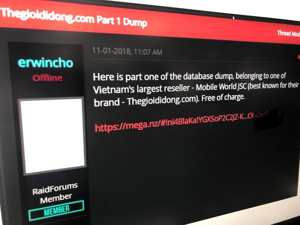 Vụ lộ 5 triệu e-mail: Thế giới Di động không bị tin tặc tấn công - 1 Vụ lộ 5 triệu e-mail: Thế giới Di động không bị tin tặc tấn công - 1
