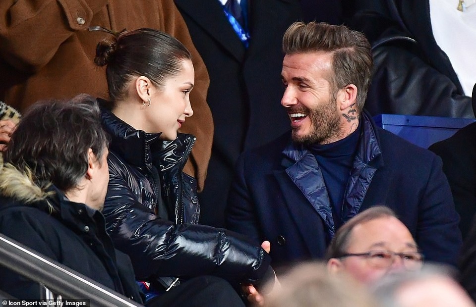 Bella Hadid dự sự kiện cùng David Beckham - 2
Cặp đôi từng quen nhau khi đi xem 1 trận bóng đá ở Paris hồi tháng 3 vừa qua