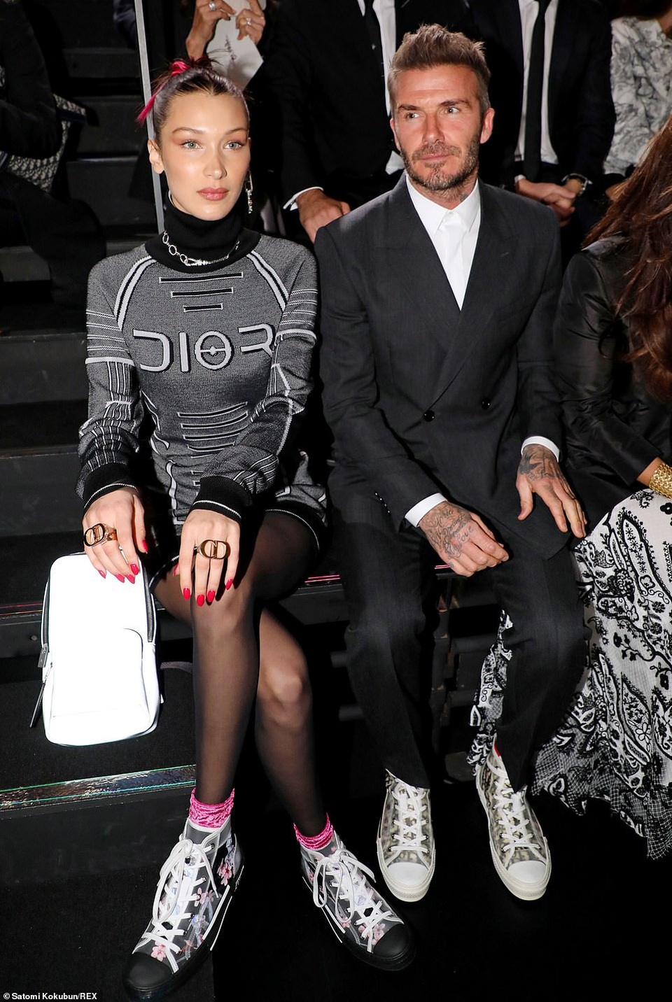 Bella Hadid dự sự kiện cùng David Beckham - 4
Hai ngôi sao ăn vận thanh lịch và tinh tế