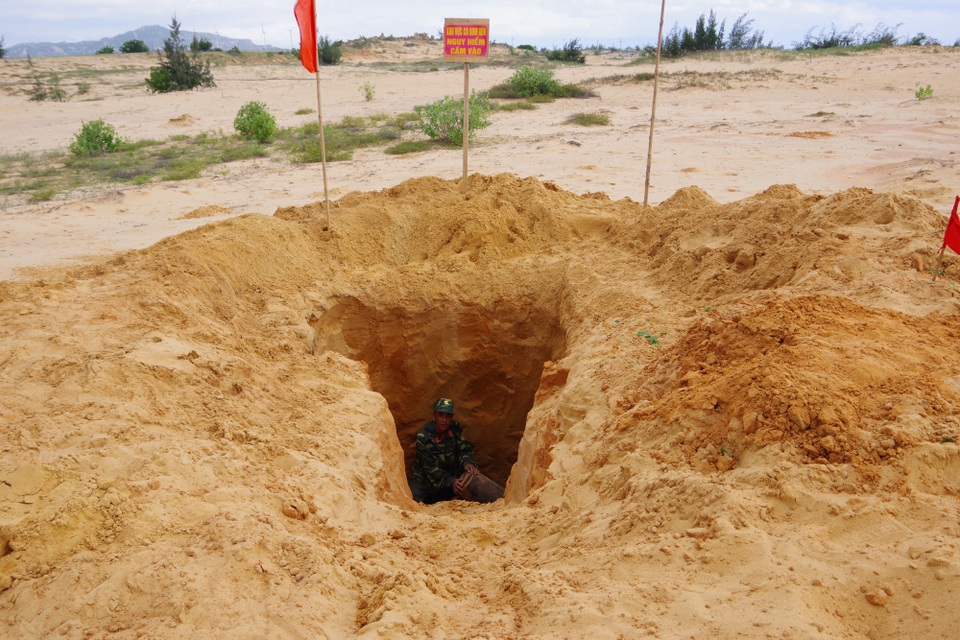 Khu vực phát hiện bom