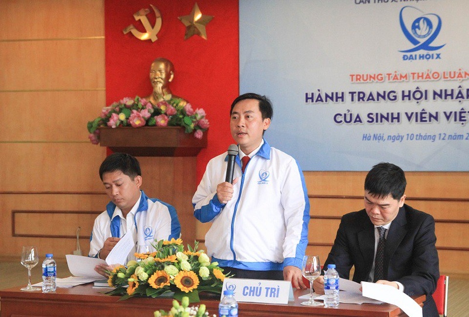 
Diễn đàn thảo luận “Hành trang hội nhập quốc tế của sinh viên Việt Nam”.
