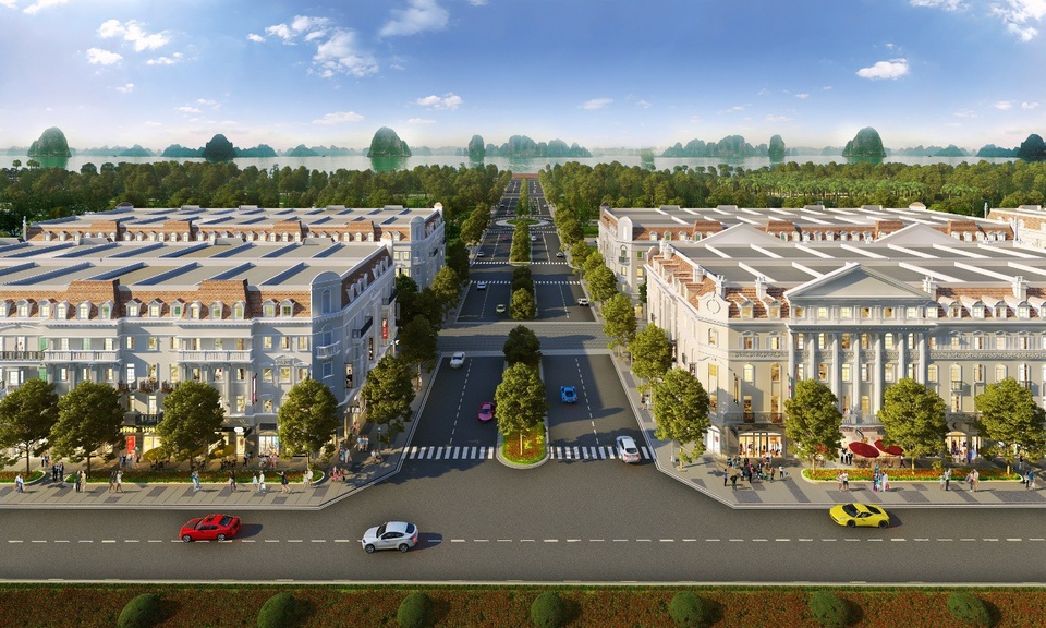 Sun Plaza Grand World - Shophouse Europe thuộc Tập đoàn Sun Group chính thức ra mắt tại Hạ Long - 4 Shophouse Europe chạy dọc trên 850m mặt đường Hạ Long, ngay tại trung tâm du lịch Bãi Cháy