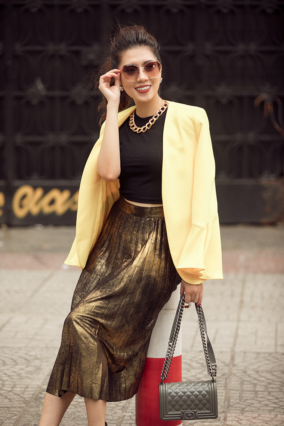 Dương Yến Nhung sành điệu ra phố mùa đông - 3