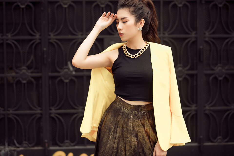 Dương Yến Nhung sành điệu ra phố mùa đông - 2