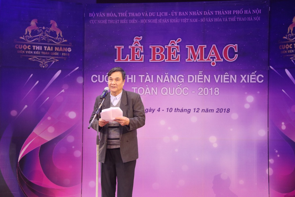 NSND Lưu Văn Phúc, Chủ tịch Hội đồng giám khảo đánh giá chất lượng cuộc thi.