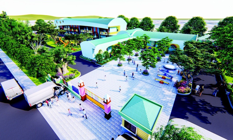 Kim Oanh Group xây trường mầm non cho con em công nhân lao động - 3
