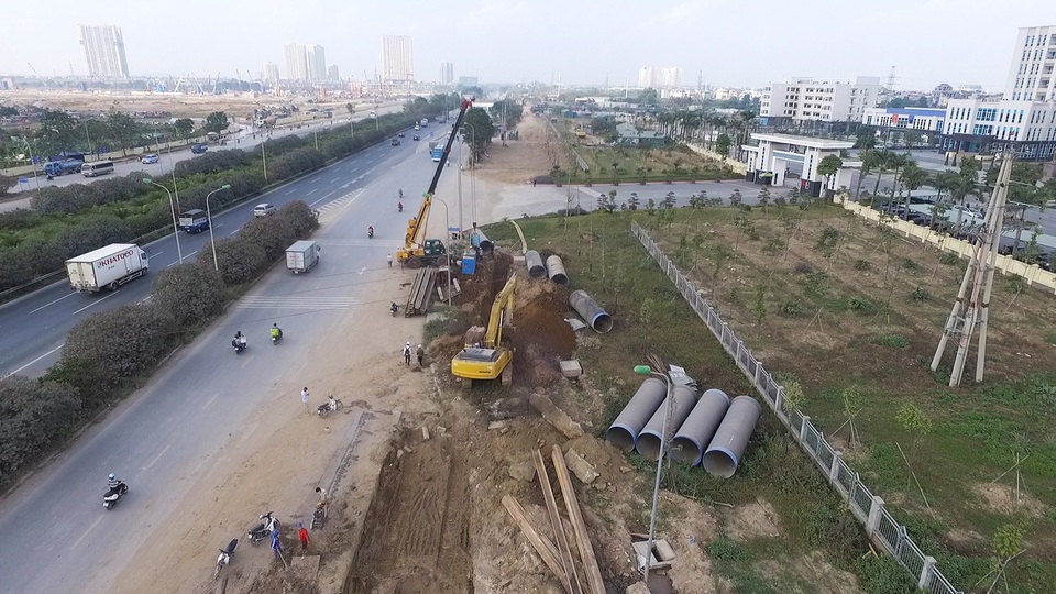 Toàn cảnh công trình nước sạch sông Đà số 2 đang thi công - 2