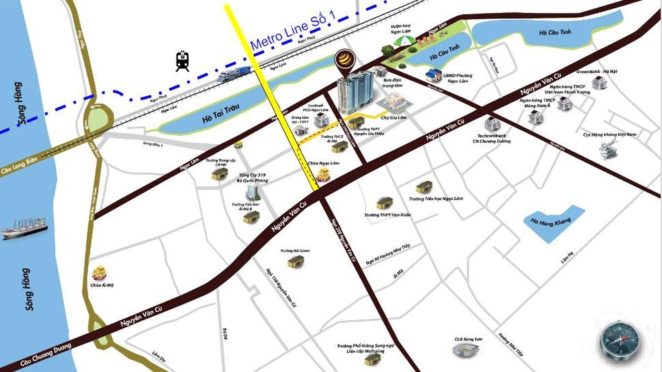 Dự án sở hữu vị trí đắc địa cùng tiềm năng gia tăng giá trị bất động sản lớn khi đường từ chợ Gia đi qua dự án nối tới đường chính 40m Cổ Linh - Đông Anh được mở rộng; Tuyến metro line số 1 hoàn thành có ga tàu cách dự án chỉ 600m.