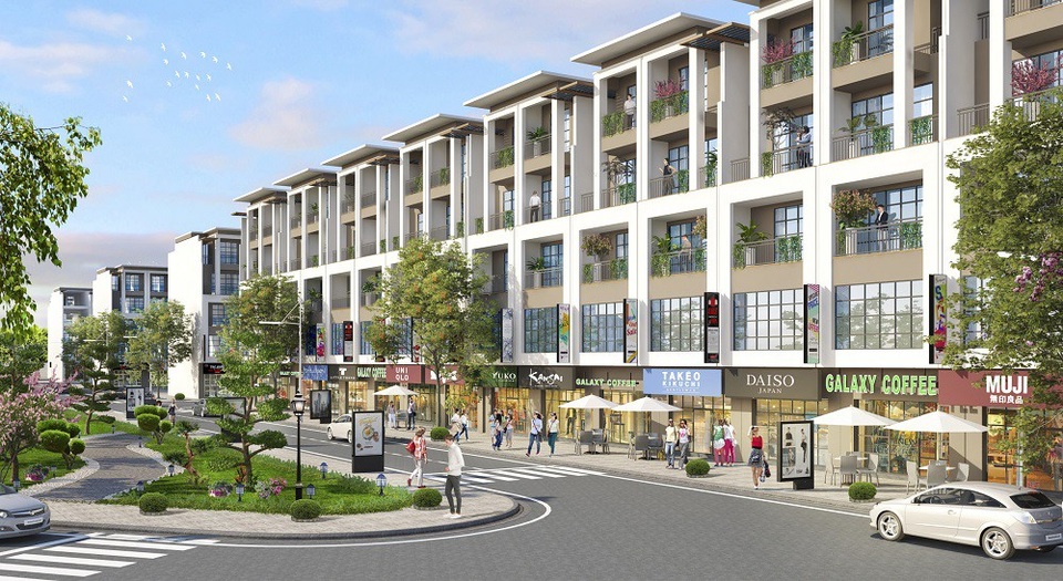 Vừa lên thành phố, đất nền Phúc Yên “khan” hàng - 2 Phối cảnh liền kề tại dự án TMS Grand City Phúc Yên.