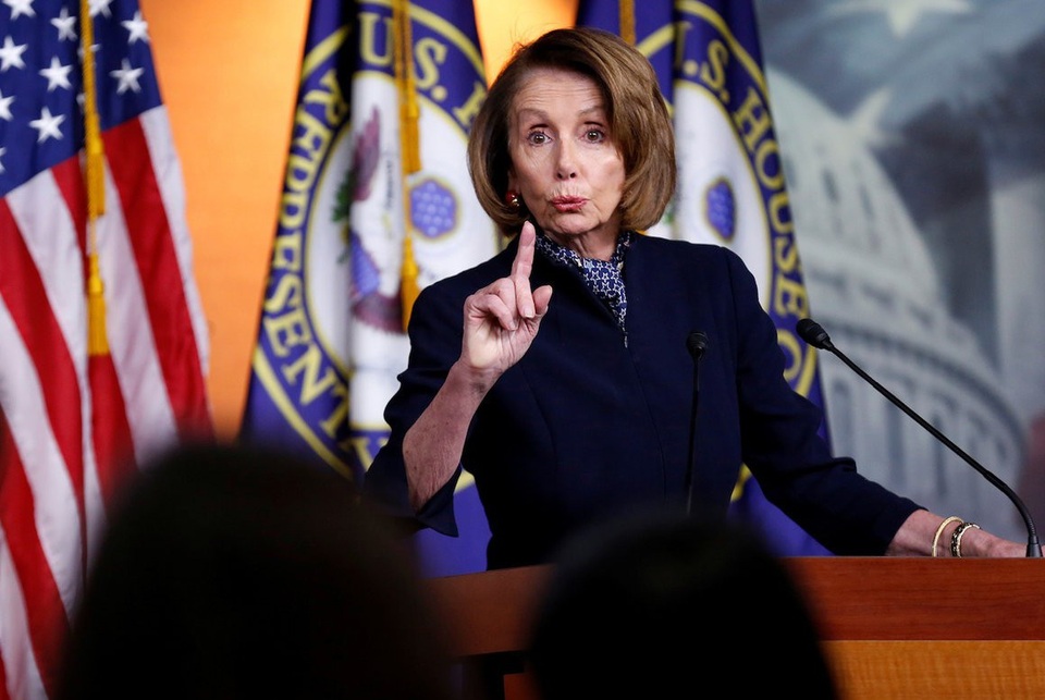 Đảng Dân chủ sắp "khơi" lại vụ báo cáo thuế của Tổng thống Trump - 1 Lãnh đạo đảng Dân chủ ở Hạ viện Mỹ Nancy Pelosi (Ảnh: Reuters)