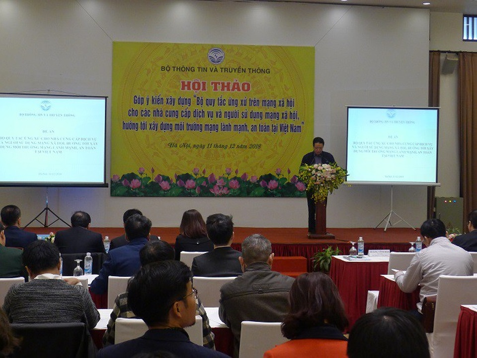 Ngăn chặn thông tin xấu, độc bằng quy tắc “mềm” - 1
Toàn cảnh Hội thảo