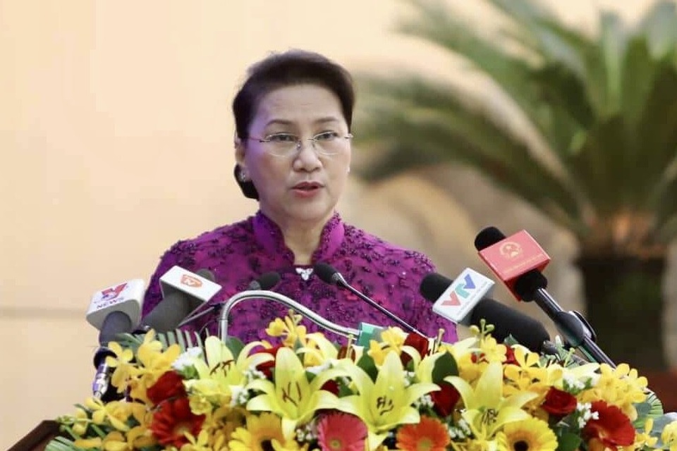 Chủ tịch Quốc hội: Đà Nẵng đừng vì sai phạm trước đây mà e dè - 1 Chủ tịch Quốc hội Nguyễn Thị Kim Ngân phát biểu tại phiên khai mạc kỳ họp cuối năm của HĐND TP Đà Nẵng