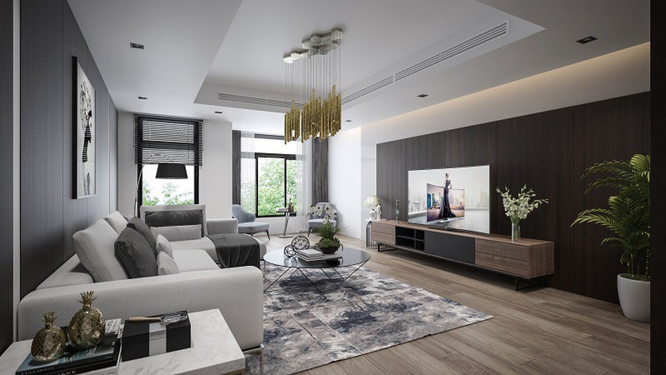 The Central Thanh Hóa chính thức khai trương căn hộ mẫu - 1 Phòng khách hiện đại sang trọng