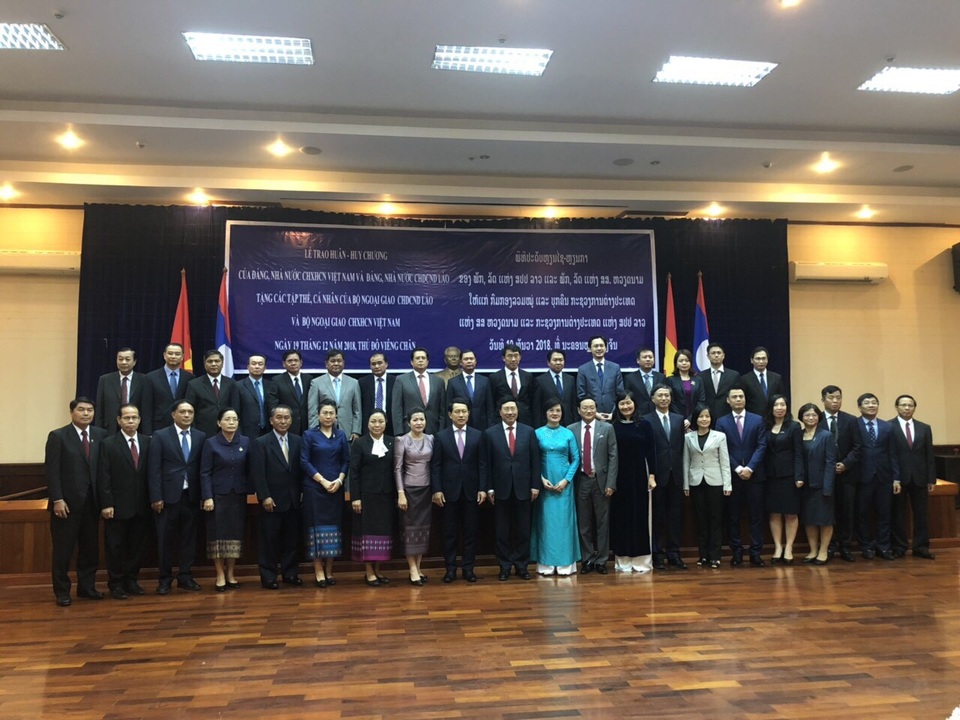 Việt Nam - Lào hợp tác toàn diện trên tất cả các lĩnh vực - 3 Bộ trưởng Ngoại giao Việt Nam - Lào đồng chủ trì Tham vấn thường niên cấp Bộ trưởng Ngoại giao lần thứ 5