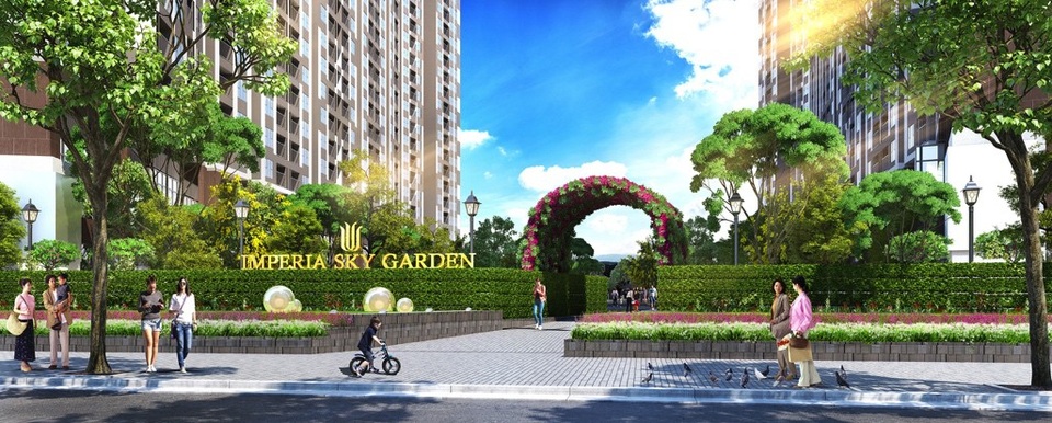 
Tổ hợp căn hộ chung cư cao cấp Imperia Sky Garden tọa lạc tại 423 Minh Khai, Hà Nội
