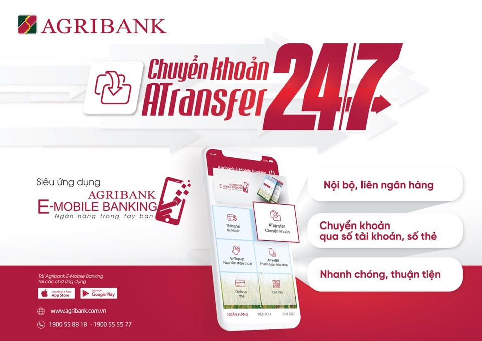 Chuyển khoản siêu tốc 24/7 với Agribank E-Mobile Banking - 2 Chuyển khoản siêu tốc 24/7 với Agribank E-Mobile Banking - 2