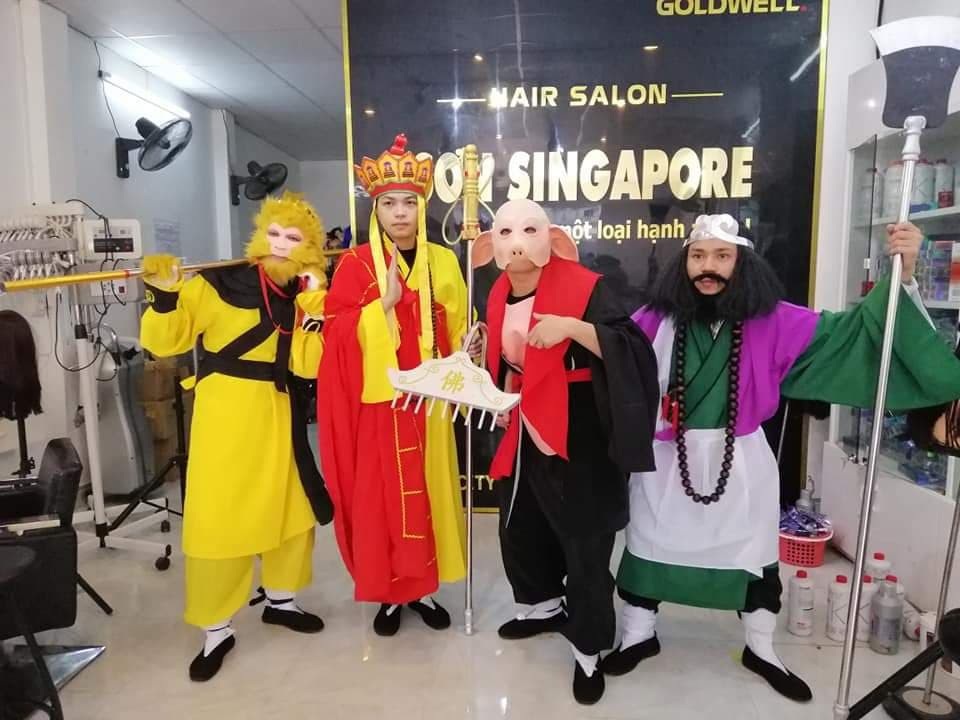 Chủ salon tóc Trương Ngọc Sơn với trang phục độc đáo Thầy trò Đường Tăng - 3 Chủ salon tóc Trương Ngọc Sơn với trang phục độc đáo Thầy trò Đường Tăng - 3