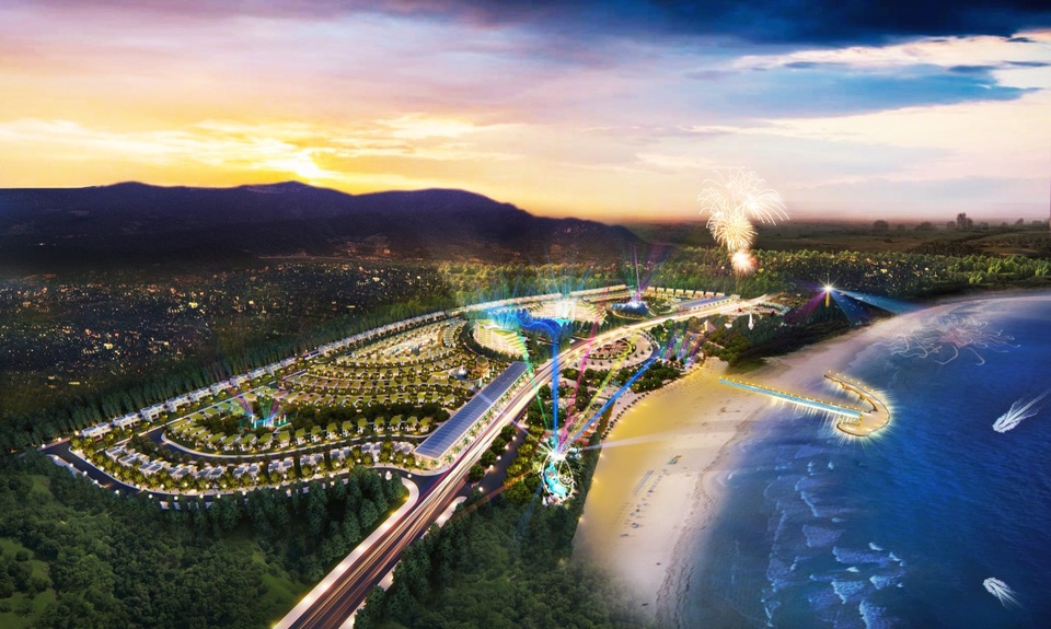 Đại gia địa ốc nghìn tỷ, đánh thức "nữ hoàng bãi tắm xứ Đông Dương" - 4 AE Resort là tổ hợp nghỉ dưỡng – giải trí 5 sao đầu tiên của Quảng Trị, sở hữu 1,2 km bãi biển đẹp nhất của Cửa Tùng.