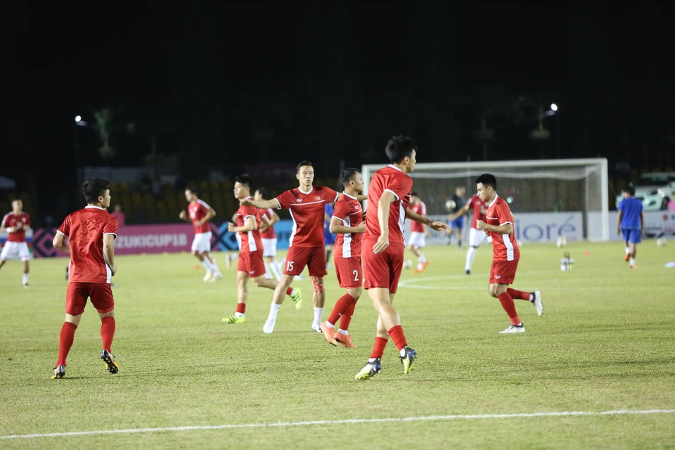 
Toàn đội tỏ ra đầy hưng phấn, sẵn sàng cho cuộc đấu với Philippines
