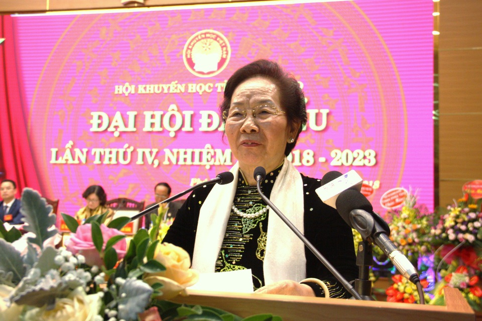 Đại hội Khuyến học Phú Thọ lần thứ IV: Hướng tới mỗi công dân là một công dân học tập - 4
GS.TS Nguyễn Thị Doan, Chủ tịch Hội Khuyến học Việt Nam