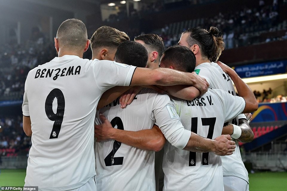 Bale lập hattrick, Real Madrid tiến vào chung kết FIFA Club World Cup - 8
Niềm vui chiến thắng của Real Madrid