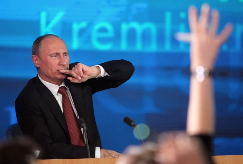 Tổng thống Putin họp báo trực tiếp với 1.700 phóng viên - Ảnh 1. Tổng thống Putin họp báo trực tiếp với 1.700 phóng viên - Ảnh 1.