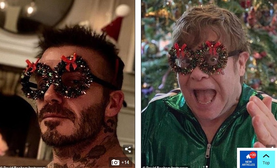 Giáng sinh đầm ấm của gia đình Beckham - Ảnh 3. Giáng sinh đầm ấm của gia đình Beckham - Ảnh 3.