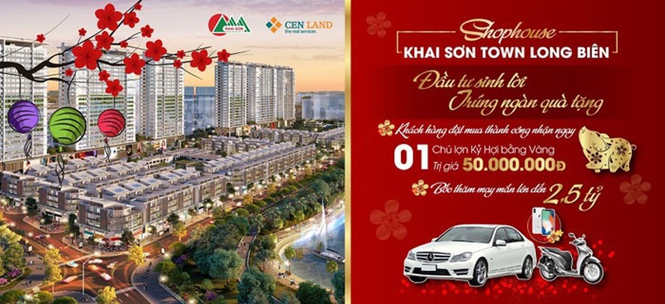 Chủ đầu tư Khai Sơn Town dành hàng tỷ đồng tặng khách hàng nhân dịp Tết 2019 - Ảnh 1. Chủ đầu tư Khai Sơn Town dành hàng tỷ đồng tặng khách hàng nhân dịp Tết 2019 - Ảnh 1.