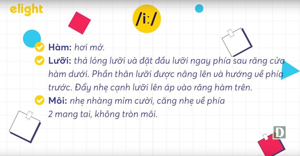 Học tiếng Anh: Hướng dẫn cách phát âm chuẩn /i:/ và /ɪ/ vừa đúng vừa hay - 1
Phát âm chuẩn cặp âm /i:/ & /ɪ/