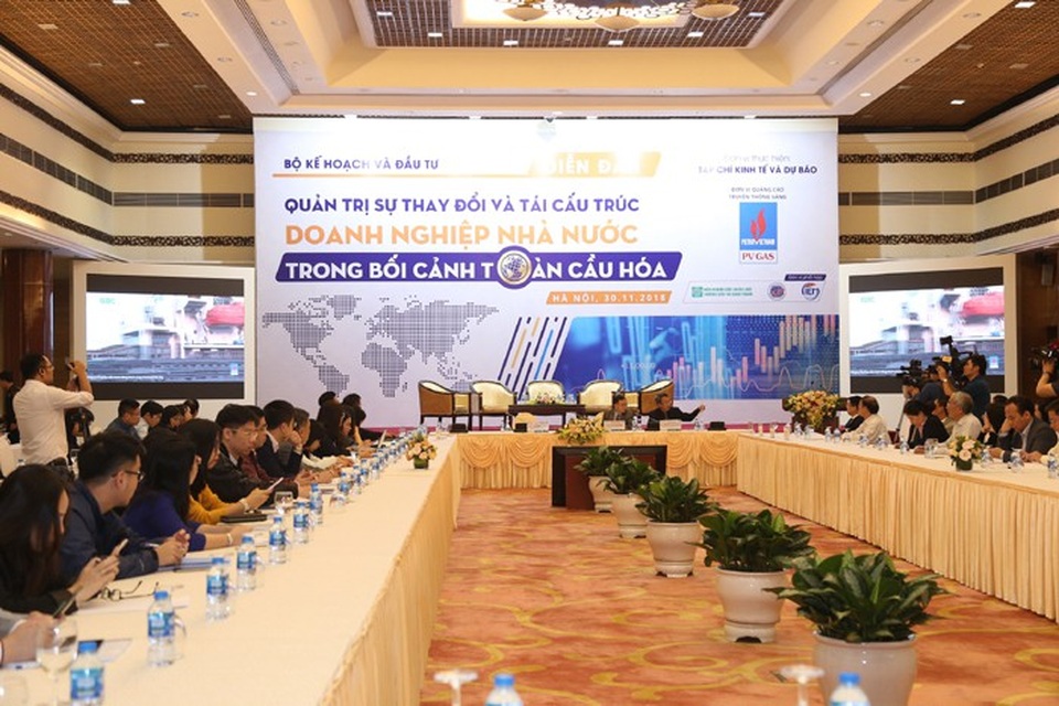 Quản trị sự thay đổi và tái cấu trúc DNNN: Thiết lập khuôn khổ quản trị hiện đại, minh bạch - 1
Toàn cảnh Diễn đàn với sự đồng hành của Tổng công ty Khí Việt Nam - PVGas