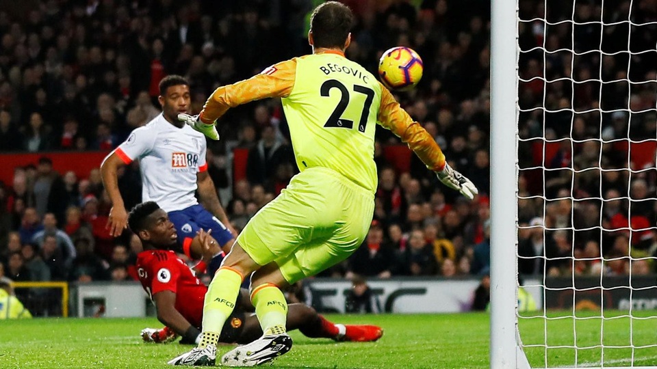 
Ngay phút thứ 5, Man Utd đã mở tỉ số trận đấu. Người ghi bàn là Pogba
