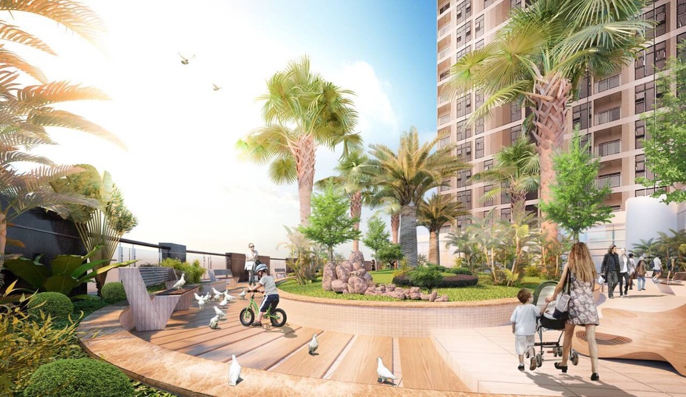 HPC Landmark 105 đã hoàn thiện và sẵn sàng chào đón cư dân - 2
Cảnh quan tiện ích sẵn sàng phục vụ cư dân.