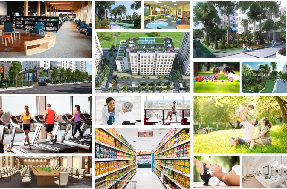 
Tiện ích chung cư The Sun Mễ Trì
