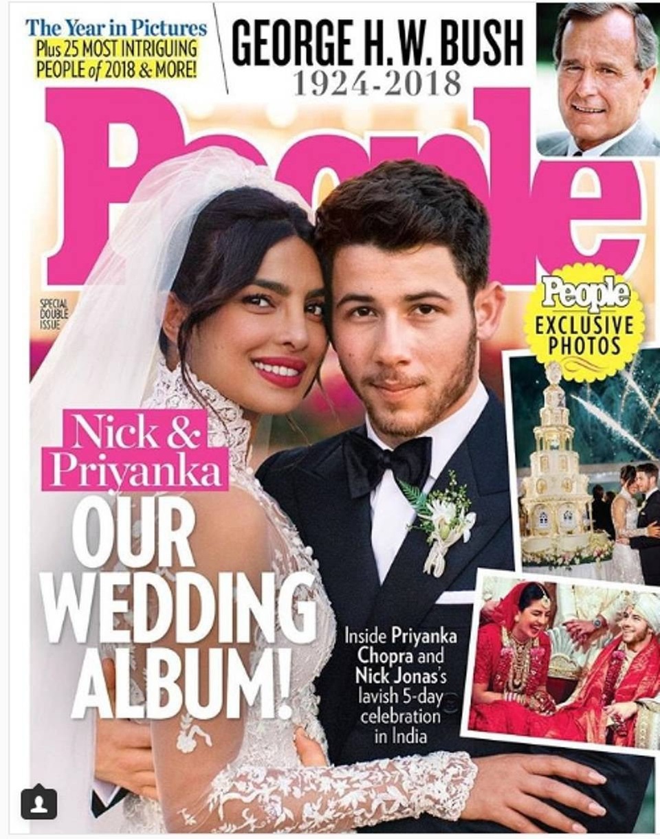 Hoa hậu thế giới và chồng trẻ tiếp tục tổ chức tiệc cưới ở New Delhi - 17
Priyanka Chopra và chồng kém 10 tuổi Nick Jonas trên bìa tạp chí People số mới nhất