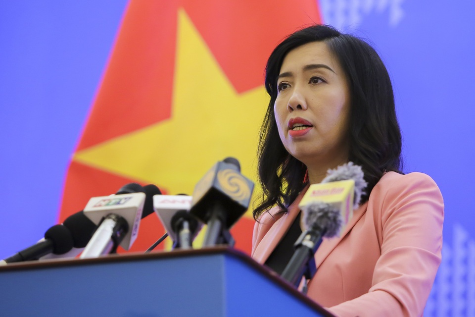 Bộ Ngoại giao thông tin về việc bắt ông Trần Bắc Hà - 1 Người phát ngôn Bộ Ngoại giao Lê Thị Thu Hằng