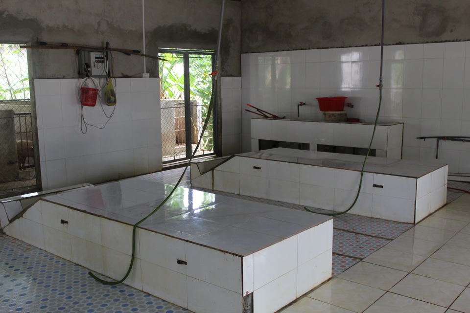 Đầu tư 500 triệu đồng cho khu giết mổ an toàn thực phẩm tại huyện nhỏ - 2 Tổng kinh phí đầu tư lò giết mổ này là 500 triệu đồng, trong đó tỉnh Thanh Hóa hỗ trợ 150 triệu đồng, huyện Lang Chánh 50 triệu đồng còn lại là vốn của gia đình.