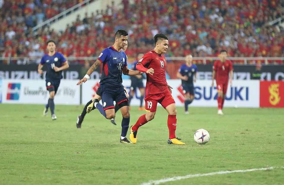 “Philippines thất bại khi không thể giải quyết đội tuyển Việt Nam ở 20 phút cuối” - 2 Đội tuyển Việt Nam có trận đấu xuất sắc về mặt chiến thuật (ảnh: Huyền Trang)