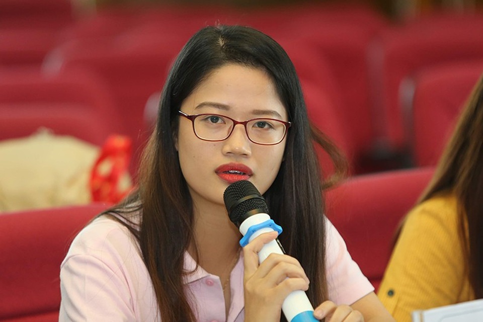 Thủ lĩnh sinh viên phải bản lĩnh, sáng tạo để tạo ra phong trào phù hợp với thực tiễn - 4 Lê Thị Hồng Nhung, Chủ tịch Hội Sinh viên Học viện Tài chính