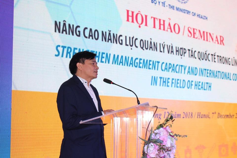 Mở rộng hợp tác quốc tế trong lĩnh vực y khoa - 1 Ông Nguyễn Đình Anh, Vụ trưởng Vụ Truyền thông và Thi đua, khen thưởng (Bộ Y tế).