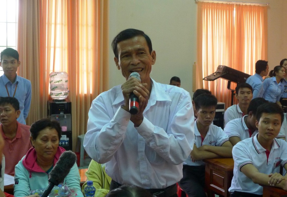 "XKLĐ cần hiểu là: Đi làm thuê, về làm chủ" - 1 Ông Lê Văn Thương – xã Đốc Binh Kiều, huyện Tháp Mười, chia sẻ tại buổi gặp mặt lãnh đạo tỉnh Đồng Tháp vào sáng 8/12